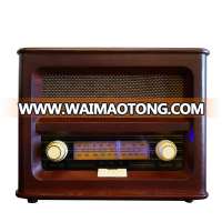 vintage bluetooth wooden radio