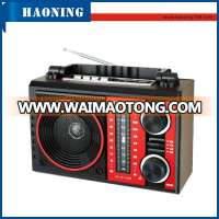 am fm wooden usb sd portable radio